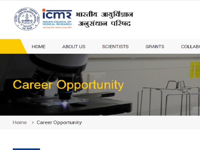 ICMR Recruitment 2022 Notification Out For Project Scientist And Other ...